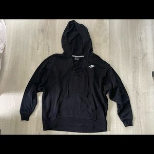 Women's Lace Up Nike hoodie